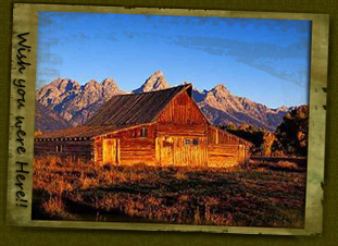 winter cabin